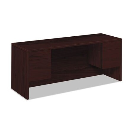 Hon HON, 10500 SERIES KNEESPACE CREDENZA WITH 3/4-HEIGHT PEDESTALS, 72W X 24D, MAHOGANY 10543NN